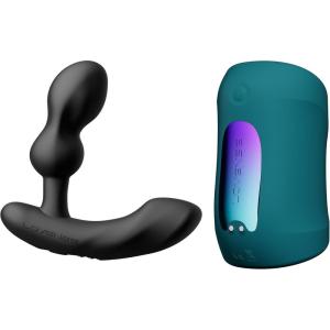LOVENSE Gush 2 Automatic Male Masturbator Stroker, Vibrating & Oscillating Penis Massager Cock Ring+LOVENSE Edge 2 Prostate Massager Male Vibrator Sex Toys