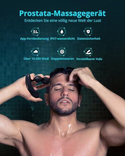 imageLOVENSE Edge 2 Prostate Massager Vibrator Sex Toys for Men LOVENSE Gemini Vibrating Nipple Clamps Adjustable Nipple Stimulator for Women Men Couple Play