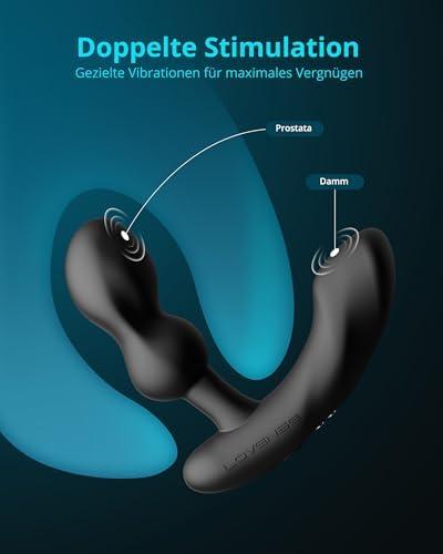 imageLOVENSE Edge 2 Prostate Massager Vibrator Sex Toys for Men LOVENSE Gemini Vibrating Nipple Clamps Adjustable Nipple Stimulator for Women Men Couple Play