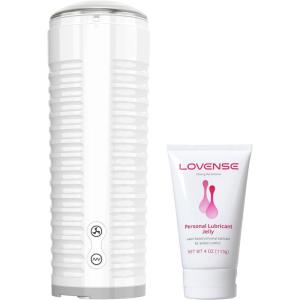 LOVENSE Max 2 Male Masturbator Sex Toys for Men + LOVENSE Personal Lubricant Privacy Water-Based lube Non-Sticky Lubrication for Men, Women and Couples
